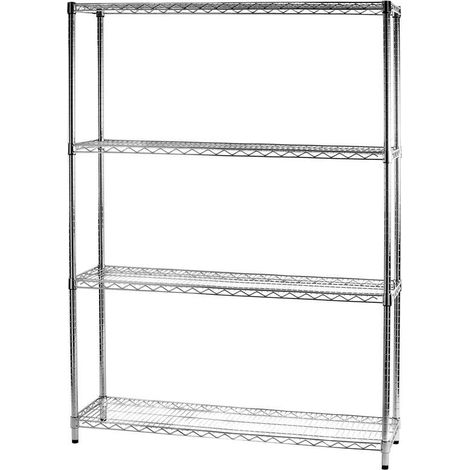 Archimede étagère métallique etagère 4 tablettes cm 36 x 121 x h. 168 cuisine salle de bains garage placard