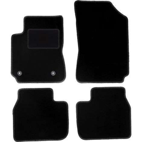 Tappetini in velluto nero per: Citroen C4 Cactus II crossover (2018-) (1/5)