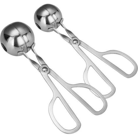 piezas Máquina para albóndigas Máquina para carne Prensa para albóndigas Abrazadera para albóndigas Utensilio de cocina Tamaño Acero inoxid，Acero (1/5)