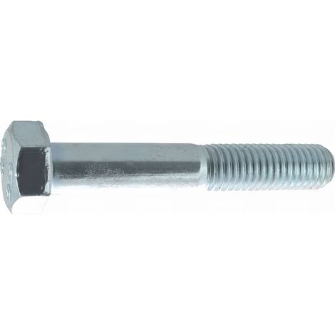 50 Vis métaux tête hexagonale filetage partiel ISO 4014 acier zingués Bl8/8 - 10.0 mm - Diamètre 10 mm