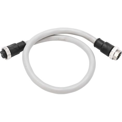 Câble dorsal 0,5m, filetage 7/8 pouce, connecteur 5 broches mâle-femelle, étanche universel pour rail motorisé et transport. (1/5)