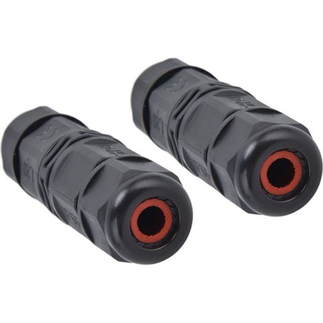 2 Pièces Connecteurs Électriques Étanches IP68, Jonction Rapide pour Câble 250V 16A, 2 Pôles (1/5)