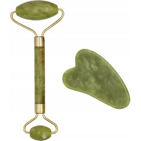 Piastra massaggiante EWA SCHMITT, giada, Gua Sha 1 pz. (1/5)