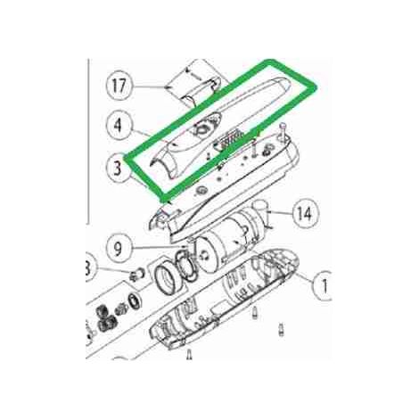 61990 Couvercle Peint Pour Luxo 3r-3b-3bh-4bh-5b-5bh-5vbh Ditec 61990 Entrematic