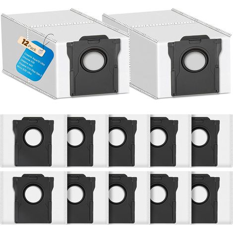 12 Stück Staubbeutel für Dreame L10s Ultra Gen 2/Gen 3/X30/X40/X50 Ultra/L10s Pro/L40/L50/Aqua10/Matrix 10 Ultra/Mova E30 Ultra/P50/P10/E40 Staubsauger,3,2 Große Kapazität Staubsaugerbeutel Zubehör