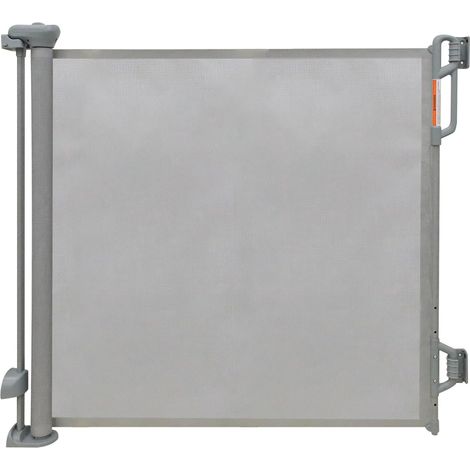 1 porte de sécurité rétractable,filet gris,extensible 140cm,hauteur 85cm,intérieur et extérieur,bébé et chien (1/5)