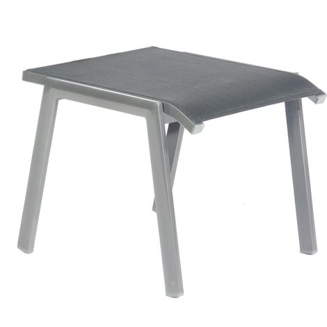 Hocker Fresno Alu-Gestell anthrazit Pols tertextilgewebe schwarz SonnenPartner