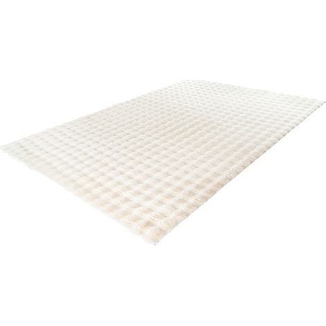 Teppich 150x80cm, Design H008Y in Elfenbeinfarbe - Komfort und Eleganz für Ihr Interieur