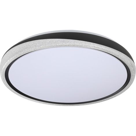 Plafoniera LED 144W 11520lm 3000-6000K 50cm Nero Dimmerabile Serie Charro