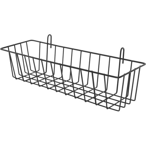 Small Iron Hanging Basket Hanging Via Toilet Organizer Spice Racks (1/5)