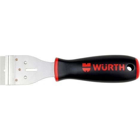 Raspador de pegatinas Wurth de acero inoxidable + cuchillas (1/2)
