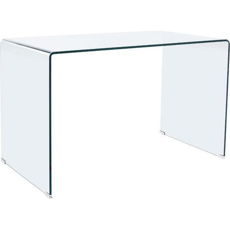 Mesa de estudio Note Cristal Transparente 120cm (ancho) x 74cm (alto) (1/4)
