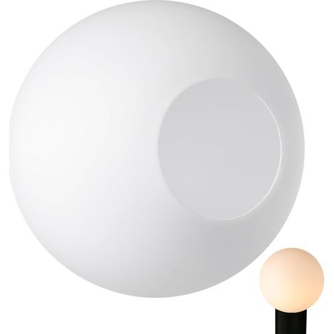 White Opal Glass Globe Lampshade 15 cm, Ceiling Lamp Cover, Spherical Diffuser for Soft Lighting Living Room and Bedroom  Diamètre extérieur de 15 cm pour remplacer un globe cassé de dimensions compat (1/5)