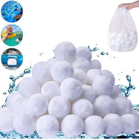 PA AIPERQ Balles Filtrantes, 800gRéutilisables Balle Filtrante Piscine,Remplacer de Sable Filtration Piscine,Convient aux systèmes de Filtration pour Piscine (1/4)
