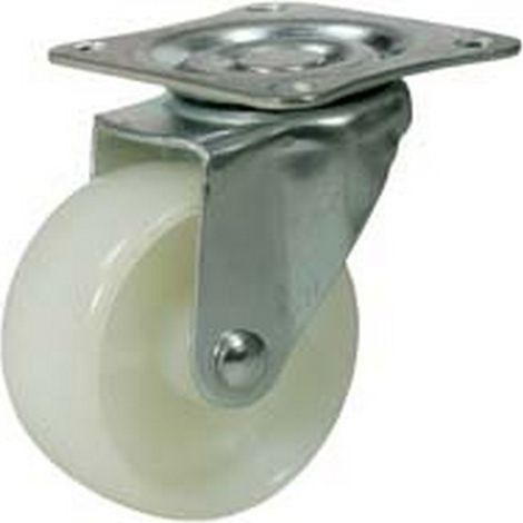 4PZ RUOTE CON PIASTRA "FORCELLA" - ø mm.50 (piastra mm.38x38)