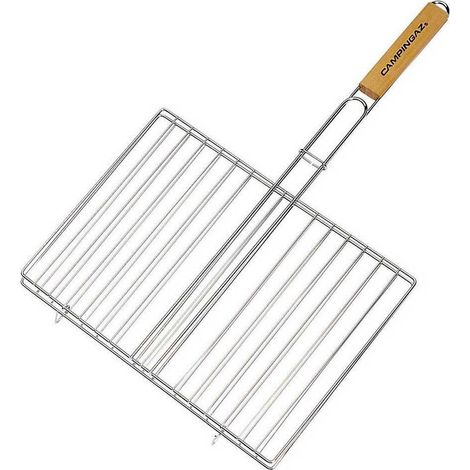 Cestello griglia Campingaz 205689 doppia griglia manico legno 35x25 cm