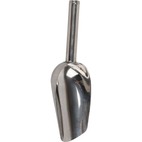 Cuillère à glace en acier inoxydable, polyvalente, épaisse, antirouille, lavable au lave-vaisselle, en métal pour Cube, bonbons, farine, sucre S. (1/5)