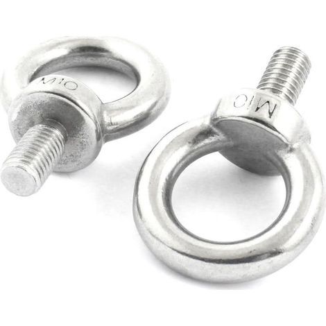 2PCS Silberfarbene Edelstahl-Drahtseil-Ringschraube 10mm Gewinde (e3e4dd8ac0ac7213b11afaacd83cad1c) (1/5)