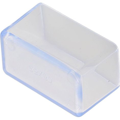 Lot de 12 housses rectangulaires en silicone antidérapant pour pieds de chaise, pieds de chaise de jardin, protection de sol (25 x 50 mm) (1/5)