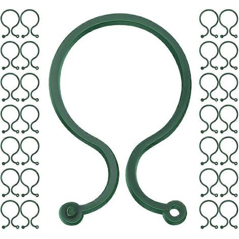 Clips de fixation pour plantes grimpantes (400 pièces) - Clips en plastique résistant pour fixer les plantes - Conçus pour les projets de jardinage en extérieur (1/5)