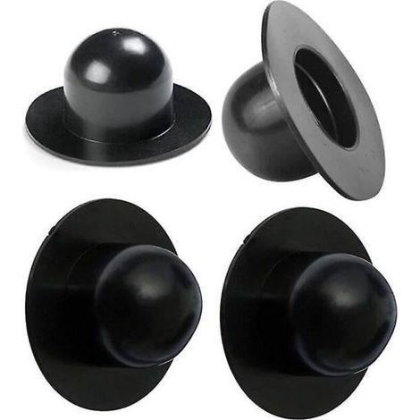 YMYNY Support de tube pour accessoires de piscine noir 4 pièces (1/4)
