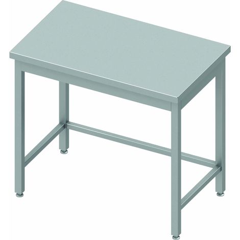 Table Inox Centrale Professionnelle - Sans Etagère - Profondeur 800 - Stalgast