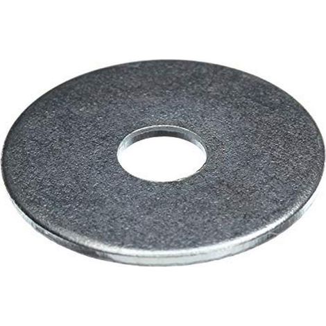 Rondelle en Acier Zingué, Trou 6mm, Externe 25mm, Gris, Boîte Carton de 500