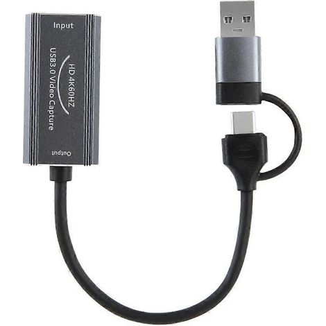 4K-Videoaufnahmekarte (Typ C + USB) für HDTV-Kameras, Spielkameras, Aufnahmen und Live-Streaming (1/5)