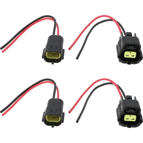 ECSiNG Faisceau de Câbles de 2 Paires de Connecteurs 2 Broches pour Capteur de Température du Liquide de Refroidissement Moteur Compatible avec Toyota (1/5)