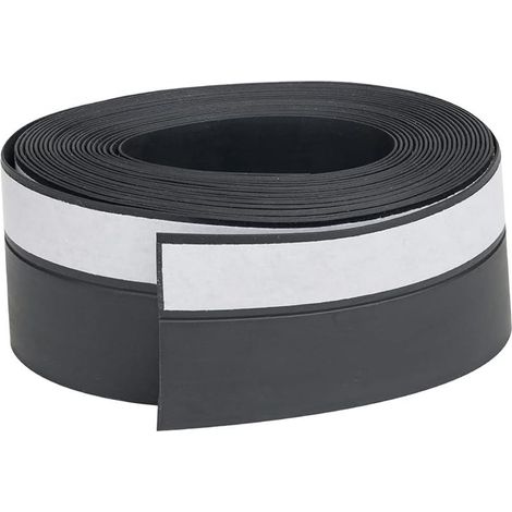 Coupe-froid en silicone, bande de balayage, coupe-vent, anti-collision, anti-insectes, bande d'étanchéité anti-poussière d'isolation phonique (5M 45mm)(noir) (1/5)