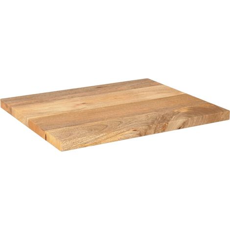 Dessus de table Dessus de bureau Plateau de table 60x50x3,8 cm rectangulaire bois massif manguier (1/5)