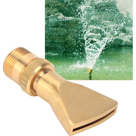 Buse de fontaine à jet étroit en laiton pour bassin, arroseur réglable pour étang (filetage femelle G1/2, filetage mâle G3/4) (1/5)
