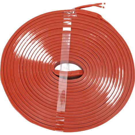 Heizband für Wasserleitungen, 15x5000mm, 375W, flexibles Silikon-Heizkabel, beständig gegen Metall- und Kunststoffrohre.