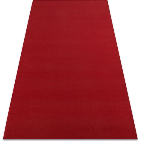 Teppich Antirutsch RUMBA 1974 einfarbig rotwein, rot red 200x500 cm