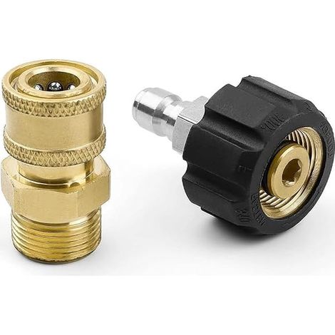 1/4" M22 Hose Adapter - Irrigation Fitting for Garden/Field, Water Cannon, Connection (1/5)