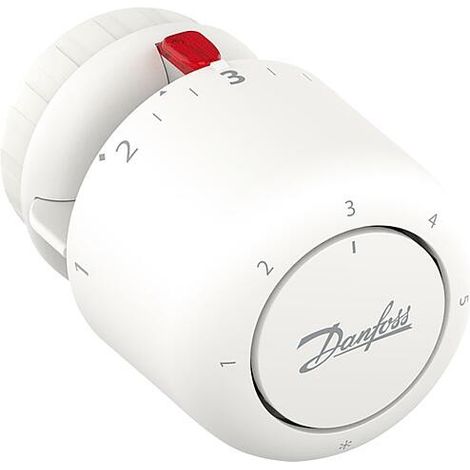 Danfoss – Tête thermostatique blocage à zéro – Compatible vannes RA – Plage de température 7-26°C – Couleur blanc RAL 9016