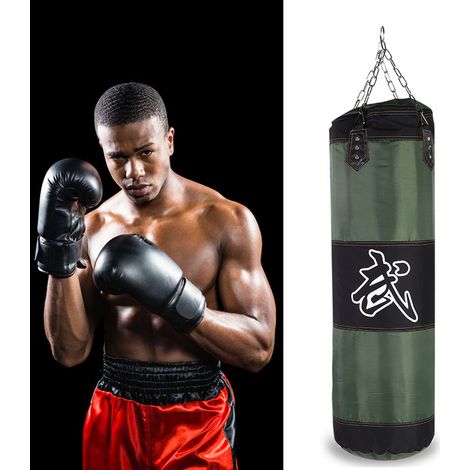 Gants de boxe 7+1 vides pour l'entraînement, avec crochet, coup de pied et sac de sable. (1/5)