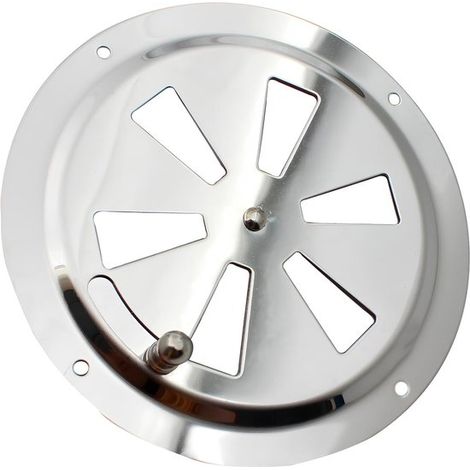 Grille de ventilation - acier inoxydable - argent - ronde - 12,7 cm - accessoires de chasse - camping-cars - accessoires - Grille d'aération - Grille de Ventilation (1/5)