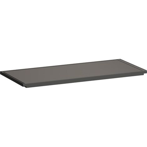 KARTELL étagère pour lavabo, 460 x 200 x 15 mm, gris fumé LAUFEN