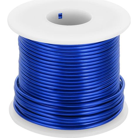 98 Pieds Fil Artisanal En Aluminium Anodisé 12 Gauge Bleu Foncé (1/5)