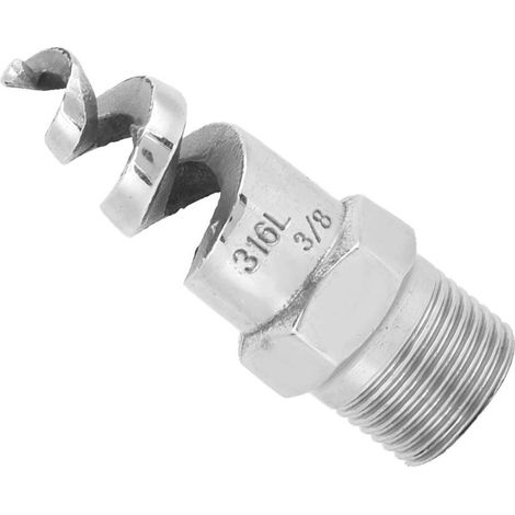 Buse en acier inoxydable SPJT 316L en spirale avec filetage mâle, accessoires d'arrosage anti-obstruction ( (1/5)