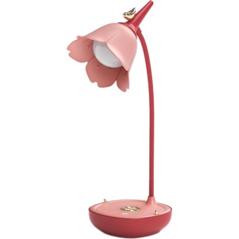 Lit réglable, mignon, rechargeable par USB, pour ordinateur portable ou tablette, lecture de chevet rose (1/5)