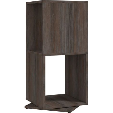 Armadio rotativo di design modulare portaoggetti 34,5 x 34,5 x 75,5 cm in legno ingegnerizzato grigio 020046977