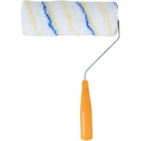 Rouleau à peinture avec manche 25 x 13,5 x 6 cm pour tous types de peinture, usage domestique et projets de peinture (1/4)