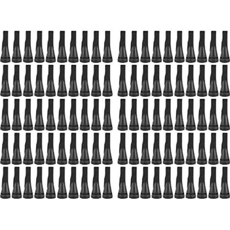 100 PCS Doigts De Plumeuse De Poulet pour Machine De Plumeuse De Volaille, Épilation en Poultry Epilator Caoutchouc Doigt Plumeuse Picker pour Poulet, Canard, Plumes D\'oies (Le Noir) (1/4)