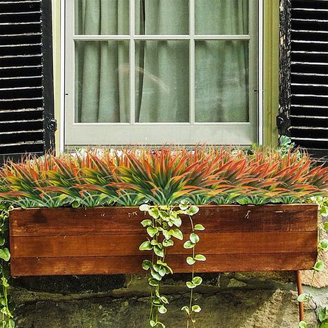 Fausses Herbes - 44 cm - En Plastique - Décoration Extérieure et Intérieure - Sans Entretien - Résistantes aux UV - Lot de 1 (1/5)