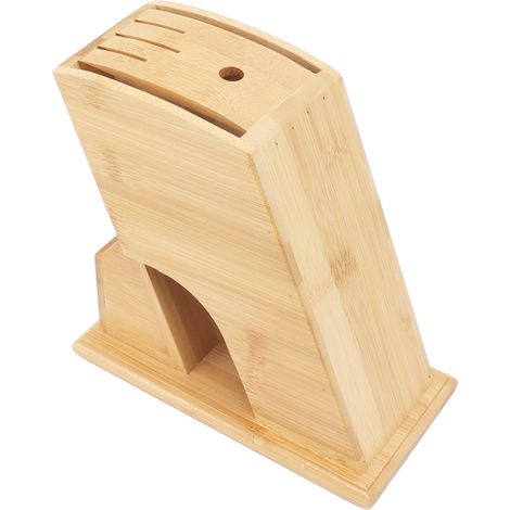 Porte-couteaux en bambou, bloc à couteaux, rangement pour couteaux de cuisine, support pour ustensiles de découpe, usage domestique (1/5)