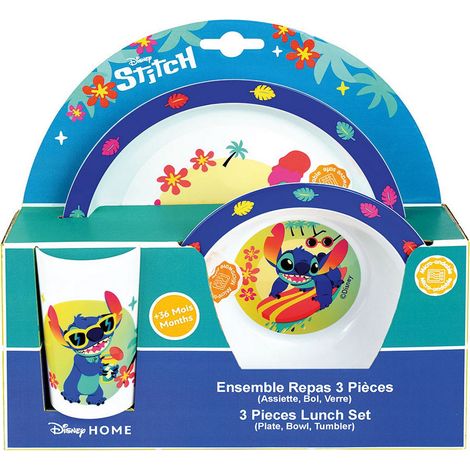 Disney Lilo Et Stitch Ensemble Repas En Plastique Réutilisable (1/5)