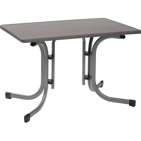 [GEBRAUCHT] B-Ware Gartentisch Vigo Sevelit Klapptisch UV- und witterungsresistent grau 70x110cm (1/2)