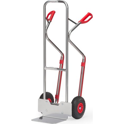 Fetra Alukarre Höhe 1300mm Schaufel 250x320mm mit Kunststoff-Gleitkufen und Polyurethanbereifung (1/3)